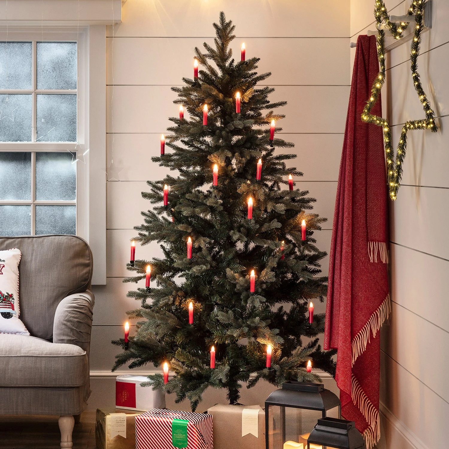 20 Bougies Rouges Pour Arbre De Noël 3 20 Bougies Rouges Pour Arbre De Noël – Image 3