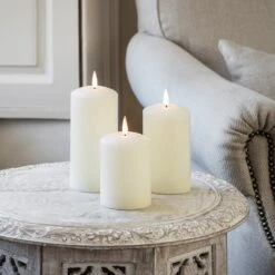 Lot De Décorations De Noël Classiques Pour Fenêtres 6 Lot De Décorations De Noël Classiques Pour Fenêtres -Noel Deco Magasin CA18013 trio de bougies TruGlow sur table