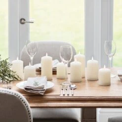 Bougie Pilier TruGlow® à LED De 10cm 14 Bougie Pilier TruGlow® à LED De 10cm -Noel Deco Magasin CA19009 Petite Bougie a LED Vacillante Realiste Table P4