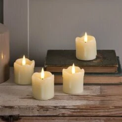 Lot De 4 Bougies Votives Effet Cire Fondue 6 Lot De 4 Bougies Votives Effet Cire Fondue -Noel Deco Magasin CA24029 lot de 4 bougies votives effet cire fondue 2