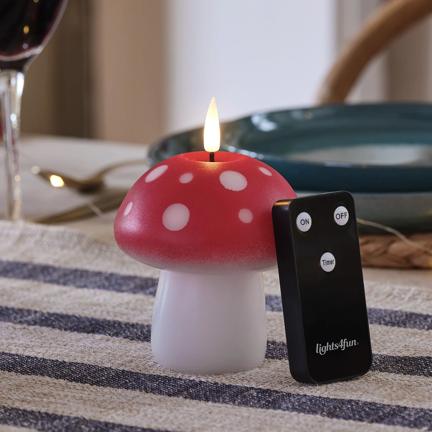 Bougie LED TruGlow® En Forme De Champignon 4 Bougie LED TruGlow® En Forme De Champignon – Image 4