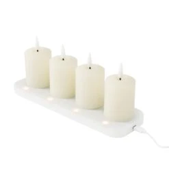 Lot De 4 Bougies Votives Rechargeables TruGlow® Avec Télécommande 12 Lot De 4 Bougies Votives Rechargeables TruGlow® Avec Télécommande -Noel Deco Magasin CA25006RCH lot de 4 bougies votives rechargeables truglow avec telecommande 1