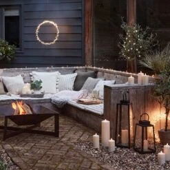 Lot De 3 Grandes Bougies D'Extérieur à LED TruGlow® 11 Lot De 3 Grandes Bougies D'Extérieur à LED TruGlow® -Noel Deco Magasin D CA2100345 lot de 3 bougies d exterieur a LED Truglow en decor de salon de jardin