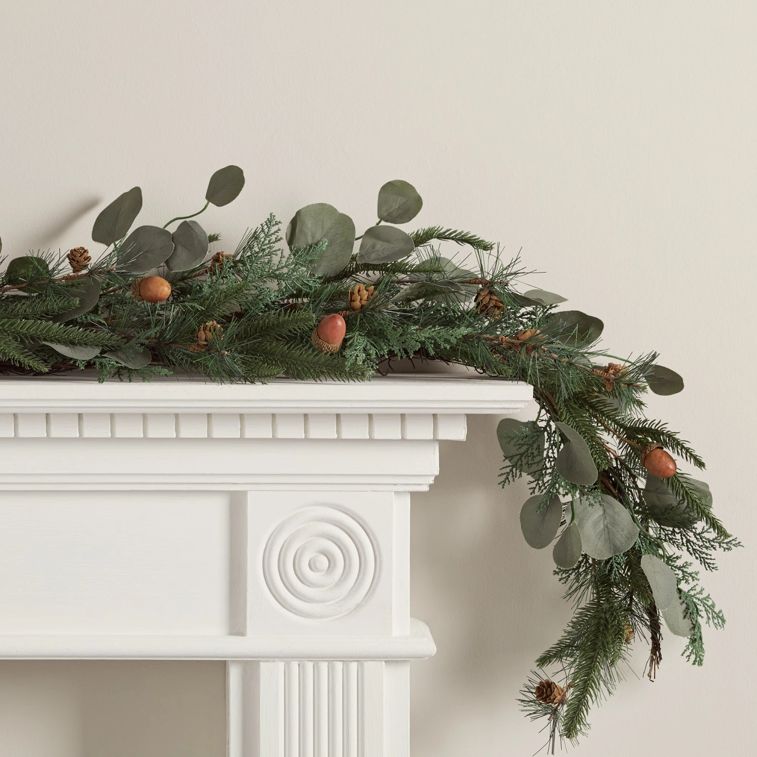 Guirlande De Noël Sapin, Pommes De Pin Et Glands Pré-illuminée De 1,5 M 3 Guirlande De Noël Sapin, Pommes De Pin Et Glands Pré-illuminée De 1,5 M – Image 3