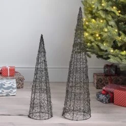 Duo De Cônes Lumineux En Fil Métallique De 80 Cm Et 60 Cm 13 Duo De Cônes Lumineux En Fil Métallique De 80 Cm Et 60 Cm -Noel Deco Magasin D L4F25025EU duo de cones lumineux en fil metallique de 80 cm et 60 cm 2