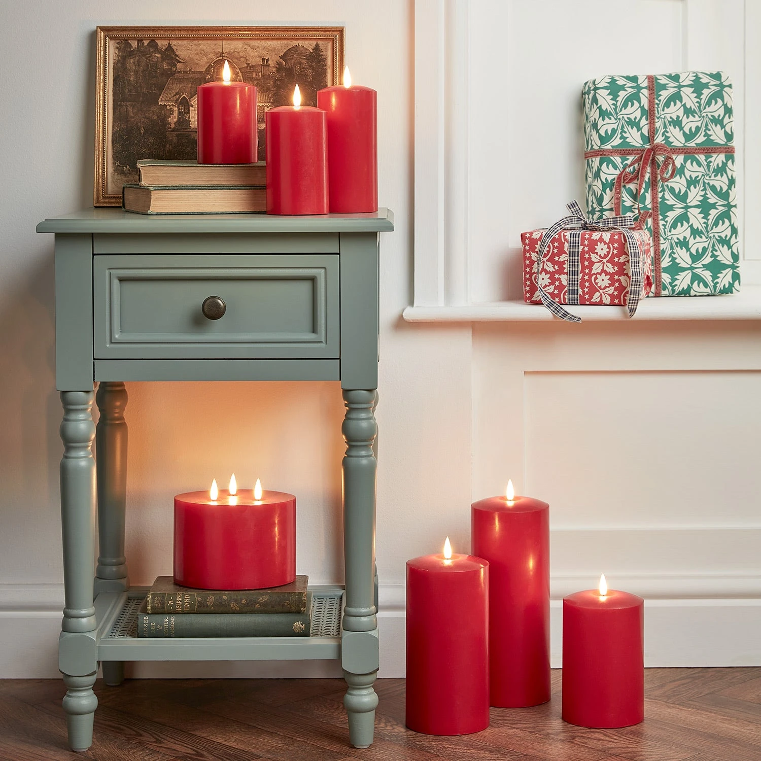 Lot De 7 Bougies LED TruGlow® Rouges 1 Lot De 7 Bougies LED TruGlow® Rouges