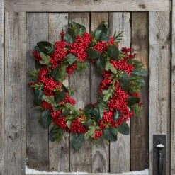 Grande Couronne De Noël Pré-illuminée Aux Baies Rouges 7 Grande Couronne De Noël Pré-illuminée Aux Baies Rouges -Noel Deco Magasin D WR2007 grande couronne de noel pre illuminee aux baies rouges p4