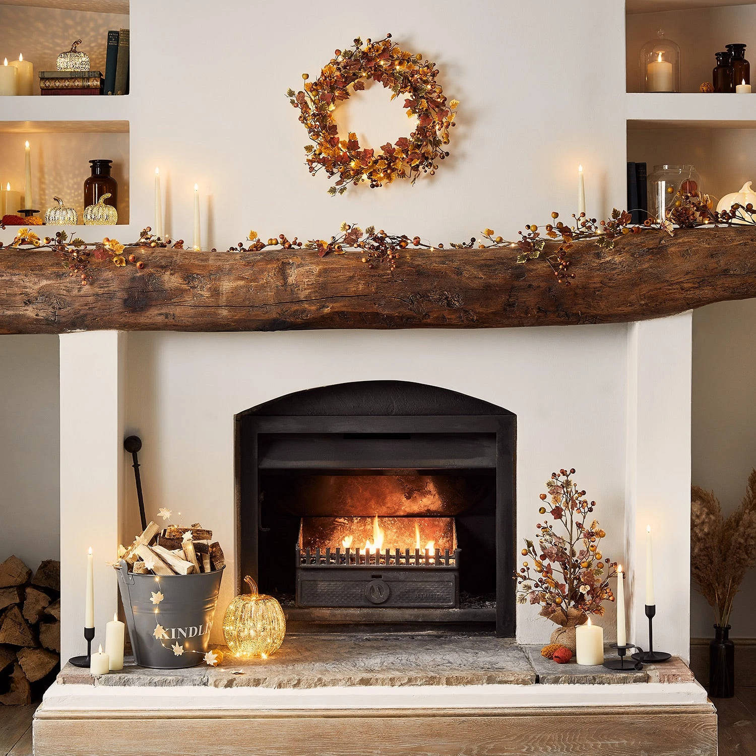 Lot Couronne Et Guirlande Automnales 3 Lot Couronne Et Guirlande Automnales – Image 3