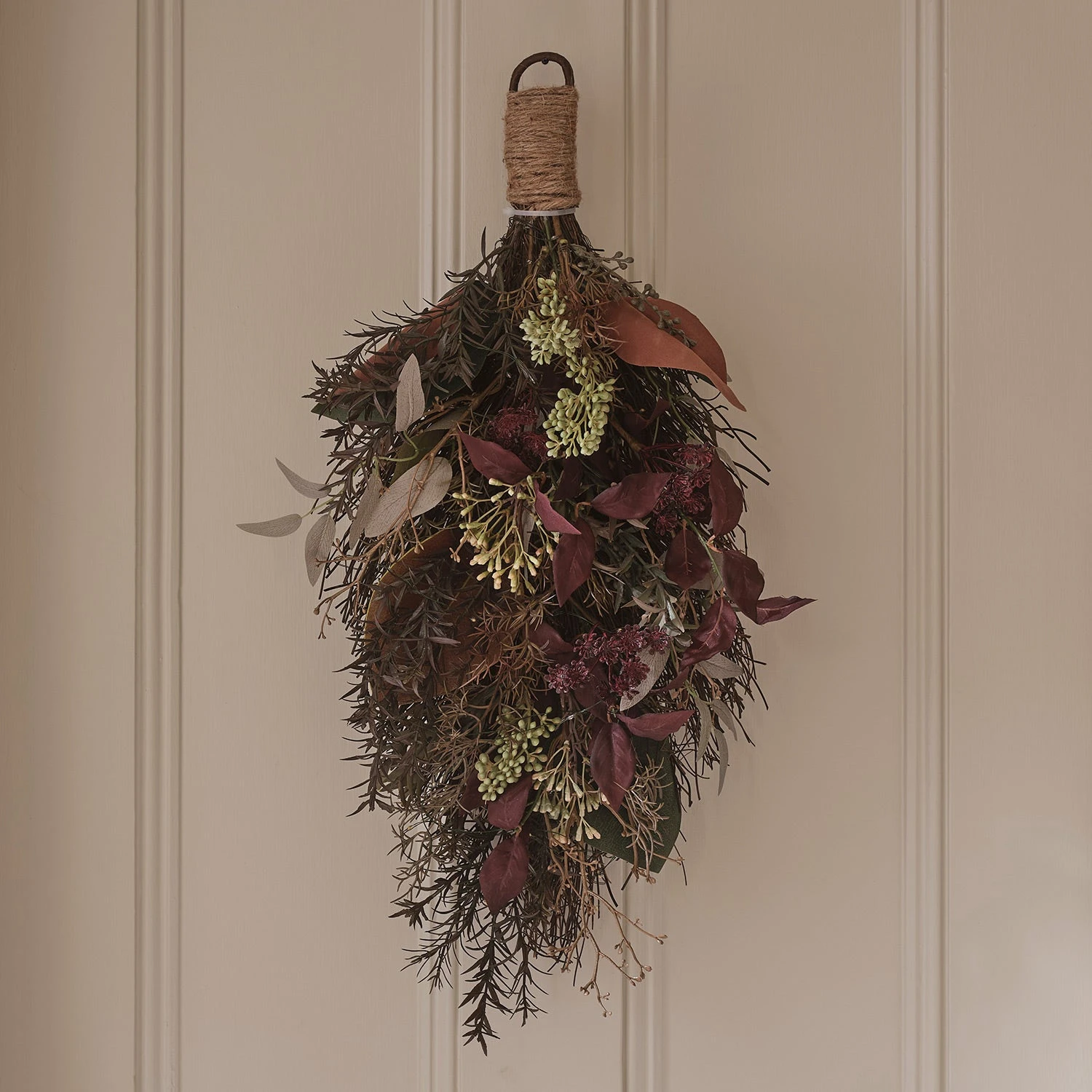 Lot De Couronne & Bouquet Mural Automne-Hiver Pré-éclairés 10 Lot De Couronne & Bouquet Mural Automne-Hiver Pré-éclairés – Image 10