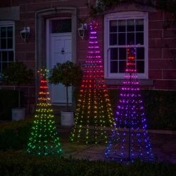 Lot De 3 Sapins De Noël Cônes Lumineux D’Extérieur Avec Fonction Changement De Couleur -Noel Deco Magasin EU L4F2402038 lot de 3 sapins de noel cones lumineux d exterieur avec fonction changement de couleur 12