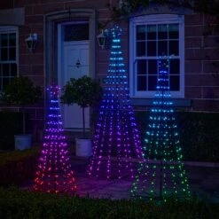 Lot De 3 Sapins De Noël Cônes Lumineux D’Extérieur Avec Fonction Changement De Couleur -Noel Deco Magasin EU L4F2402038 lot de 3 sapins de noel cones lumineux d exterieur avec fonction changement de couleur 16