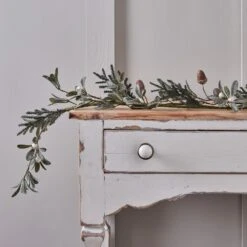 Lot De Couronne Et Guirlande Classiques à Glands De Chêne 5 Lot De Couronne Et Guirlande Classiques à Glands De Chêne -Noel Deco Magasin GA24009 guirlande de noel de 1 5 m a glands 1