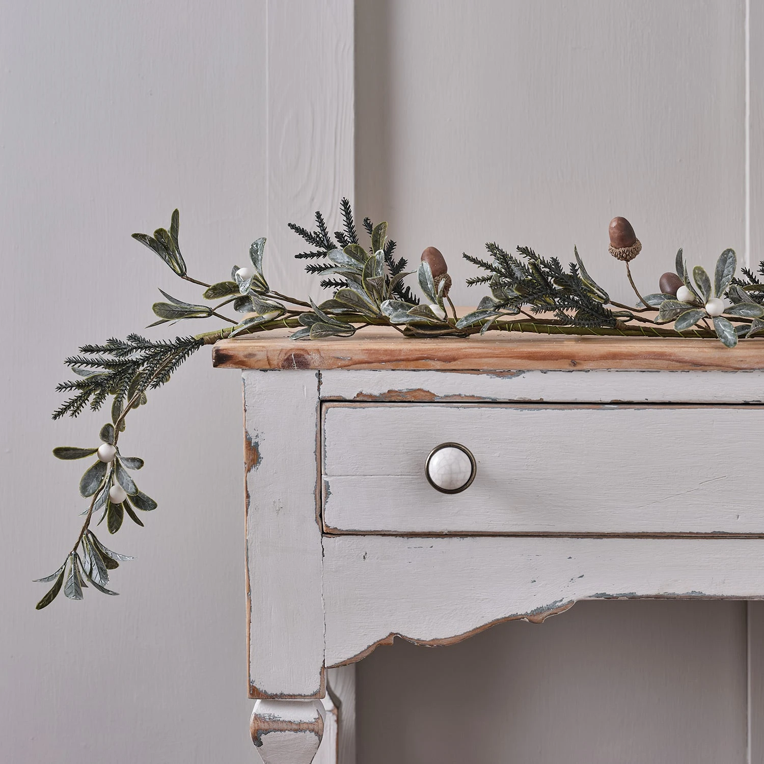 Lot De Couronne Et Guirlande Classiques à Glands De Chêne 3 Lot De Couronne Et Guirlande Classiques à Glands De Chêne – Image 3