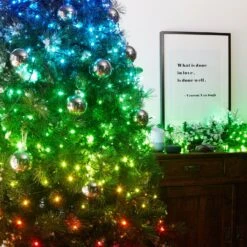 Guirlande Lumineuse Connectée Twinkly De 20m Avec 250 LED Multicolores 11 Guirlande Lumineuse Connectée Twinkly De 20m Avec 250 LED Multicolores -Noel Deco Magasin Guirlandes lumineuses connectee Twinkly RGB 2