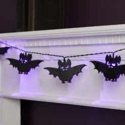 Guirlande Lumineuse Chauve-souris En Bois