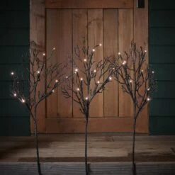Lot De Couronne, Guirlande Et Piquets De Branches Mortes Pour Halloween 5 Lot De Couronne, Guirlande Et Piquets De Branches Mortes Pour Halloween -Noel Deco Magasin HA23004 piquet en forme de branches mortes