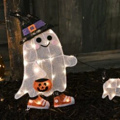 Silhouette Lumineuse, Fantôme Promenant Un Chien 5 Silhouette Lumineuse, Fantôme Promenant Un Chien -Noel Deco Magasin HA24011 silhouette lumineuse fantome promenant un chien 3