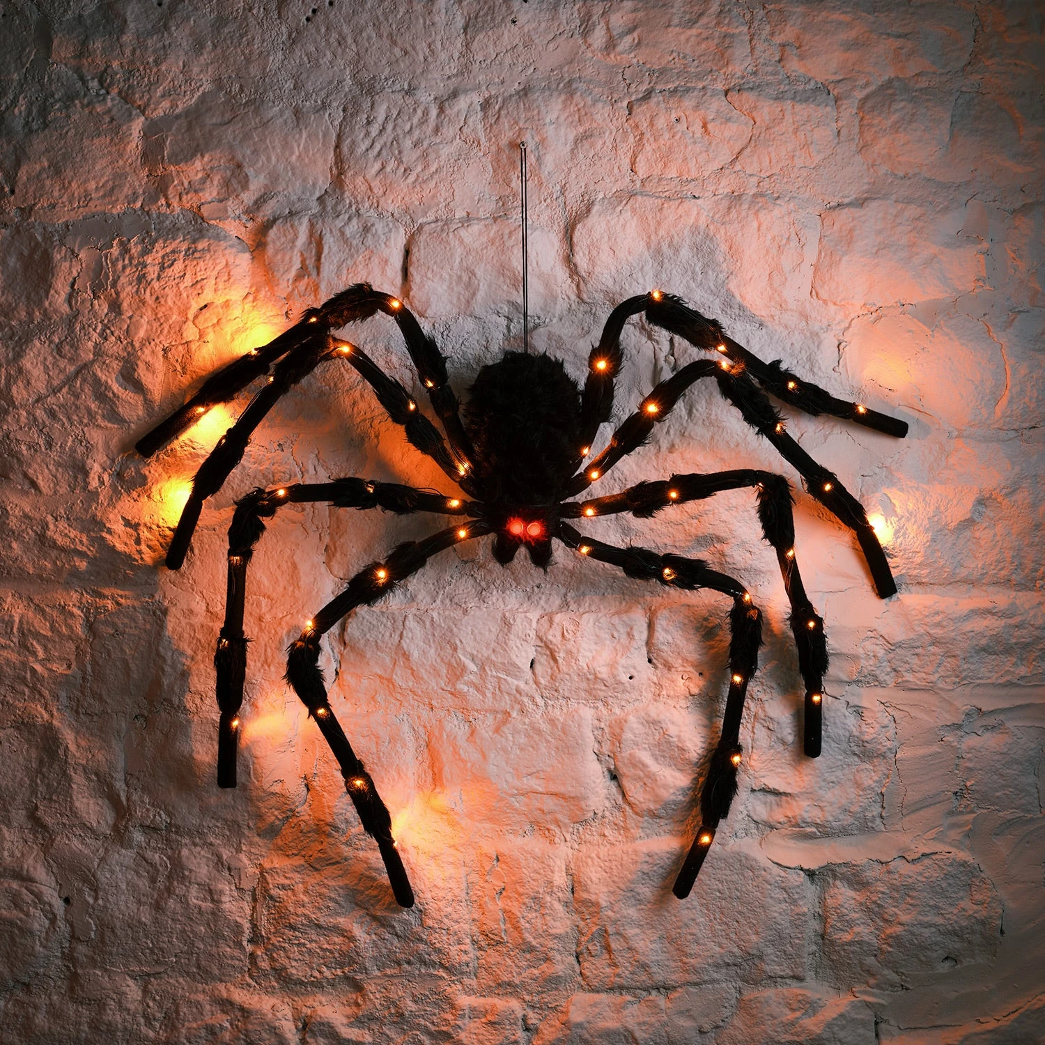 Araignée Géante D'halloween De 1,50m à LED 1 Araignée Géante D'halloween De 1,50m à LED