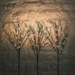 Lot De 3 Piquets Décoratifs Branches Mortes Pour Halloween