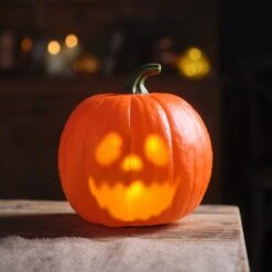 Lot De 2 Citrouilles Animées D’Halloween à Effets Sonores & Visuels 10 Lot De 2 Citrouilles Animées D’Halloween à Effets Sonores & Visuels -Noel Deco Magasin HA25001 citrouille animee d halloween a effet sonore et visuel 3