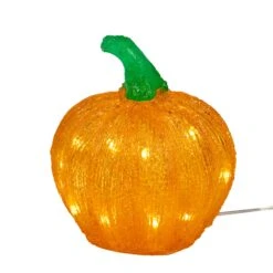 Duo Lumineux Fantôme & Mini Citrouille En Acrylique Pour Halloween 18 Duo Lumineux Fantôme & Mini Citrouille En Acrylique Pour Halloween -Noel Deco Magasin HA25004ON 1