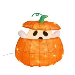 Fantôme Animé Dans Une Citrouille – Décoration D’Halloween 10 Fantôme Animé Dans Une Citrouille – Décoration D’Halloween -Noel Deco Magasin HA25010B