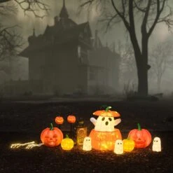 Fantôme Animé Dans Une Citrouille – Décoration D’Halloween 9 Fantôme Animé Dans Une Citrouille – Décoration D’Halloween -Noel Deco Magasin HA25010EU fantome anime dans une citrouille decoration d halloween 1