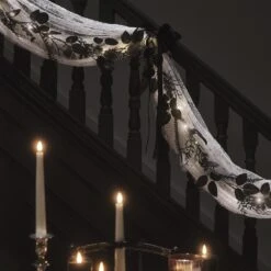 Guirlande Pré-éclairée Feuillage Noir D’Halloween 17 Guirlande Pré-éclairée Feuillage Noir D’Halloween -Noel Deco Magasin HA25012 guirlande pre eclairee feuillage noir d halloween 6