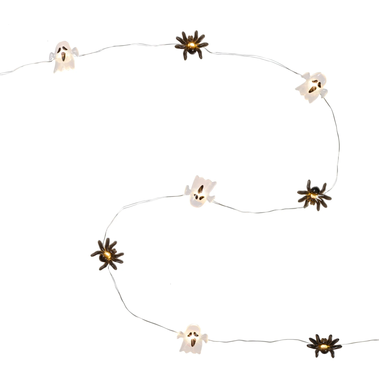 Lot De Cloche En Verre & Guirlande Micro LED Fantômes Et Araignées 6 Lot De Cloche En Verre & Guirlande Micro LED Fantômes Et Araignées – Image 6