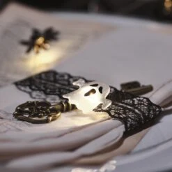 Guirlande Micro LED à Fantômes Et Araignées 9 Guirlande Micro LED à Fantômes Et Araignées -Noel Deco Magasin HA25015 guirlande micro led a fantomes et araignees