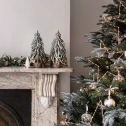 Sapin Artificiel Miniature Enneigé De 35cm 5 Sapin Artificiel Miniature Enneigé De 35cm -Noel Deco Magasin L4F19003 Sapin de Noel Miniature Enneige Cheminee P3