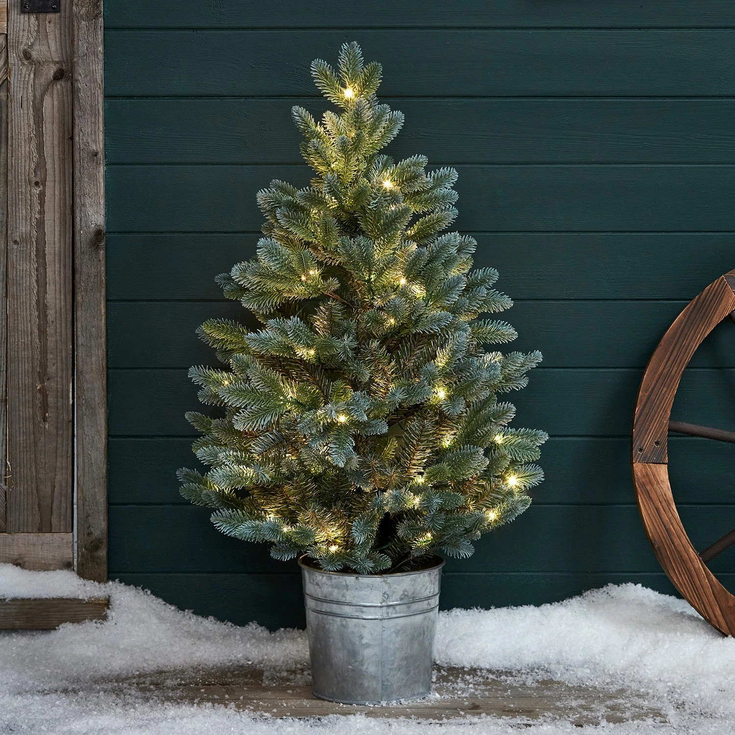 Sapin Lumineux Extérieur En Pot De 90cm 1 Sapin Lumineux Extérieur En Pot De 90cm
