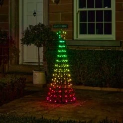 Sapin De Noël Cône Lumineux D’Extérieur De 1,5 M à Fonction Changement De Couleur 34 Sapin De Noël Cône Lumineux D’Extérieur De 1,5 M à Fonction Changement De Couleur -Noel Deco Magasin L4F24020EU sapin de noel cone lumineux d exterieur de 1 5 m a 205 led multicolores 14