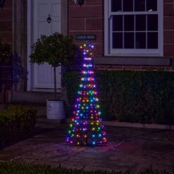 Sapin De Noël Cône Lumineux D’Extérieur De 1,5 M à Fonction Changement De Couleur 35 Sapin De Noël Cône Lumineux D’Extérieur De 1,5 M à Fonction Changement De Couleur -Noel Deco Magasin L4F24020EU sapin de noel cone lumineux d exterieur de 1 5 m a 205 led multicolores 15