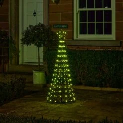 Sapin De Noël Cône Lumineux D’Extérieur De 1,5 M à Fonction Changement De Couleur 23 Sapin De Noël Cône Lumineux D’Extérieur De 1,5 M à Fonction Changement De Couleur -Noel Deco Magasin L4F24020EU sapin de noel cone lumineux d exterieur de 1 5 m a 205 led multicolores 2