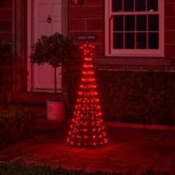 Sapin De Noël Cône Lumineux D’Extérieur De 1,5 M à Fonction Changement De Couleur 26 Sapin De Noël Cône Lumineux D’Extérieur De 1,5 M à Fonction Changement De Couleur -Noel Deco Magasin L4F24020EU sapin de noel cone lumineux d exterieur de 1 5 m a 205 led multicolores 4