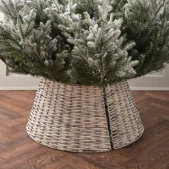 Jupe De Sapin De Noël En Rotin