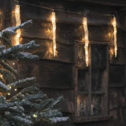 Guirlande Lumineuse à 10 Stalactites Scintillantes En Acrylique