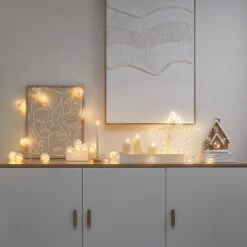 Guirlande Lumineuse à 10 Boules En Papier 11 Guirlande Lumineuse à 10 Boules En Papier -Noel Deco Magasin L4F25007 guirlande lumineuse a 10 boules en papier 5