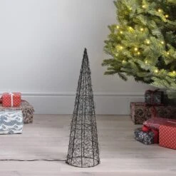 Cône Lumineux De 60 Cm En Fil Métallique 7 Cône Lumineux De 60 Cm En Fil Métallique -Noel Deco Magasin L4F25012 cone lumineux de 60 cm en fil metallique 4