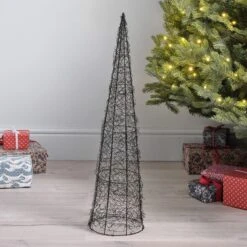 Duo De Cônes Lumineux En Fil Métallique De 80 Cm Et 60 Cm 14 Duo De Cônes Lumineux En Fil Métallique De 80 Cm Et 60 Cm -Noel Deco Magasin L4F25015 cone lumineux de 80 cm en fil metallique 3