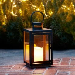 Malvern Lanterne De Jardin 15 Malvern Lanterne De Jardin -Noel Deco Magasin LA17002 Table Outdoor LED Battery Candle Lantern Garden Close P1