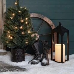 Lanterne De Terrasse Noire 9 Lanterne De Terrasse Noire -Noel Deco Magasin LA18006 lanterne de terrasse noire