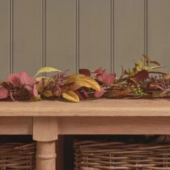 Lot De Couronne & Guirlande Automne-Hiver Pré-éclairées 20 Lot De Couronne & Guirlande Automne-Hiver Pré-éclairées -Noel Deco Magasin LL GA25007 guirlande automne hiver pre eclairee de 1 5 metre 4