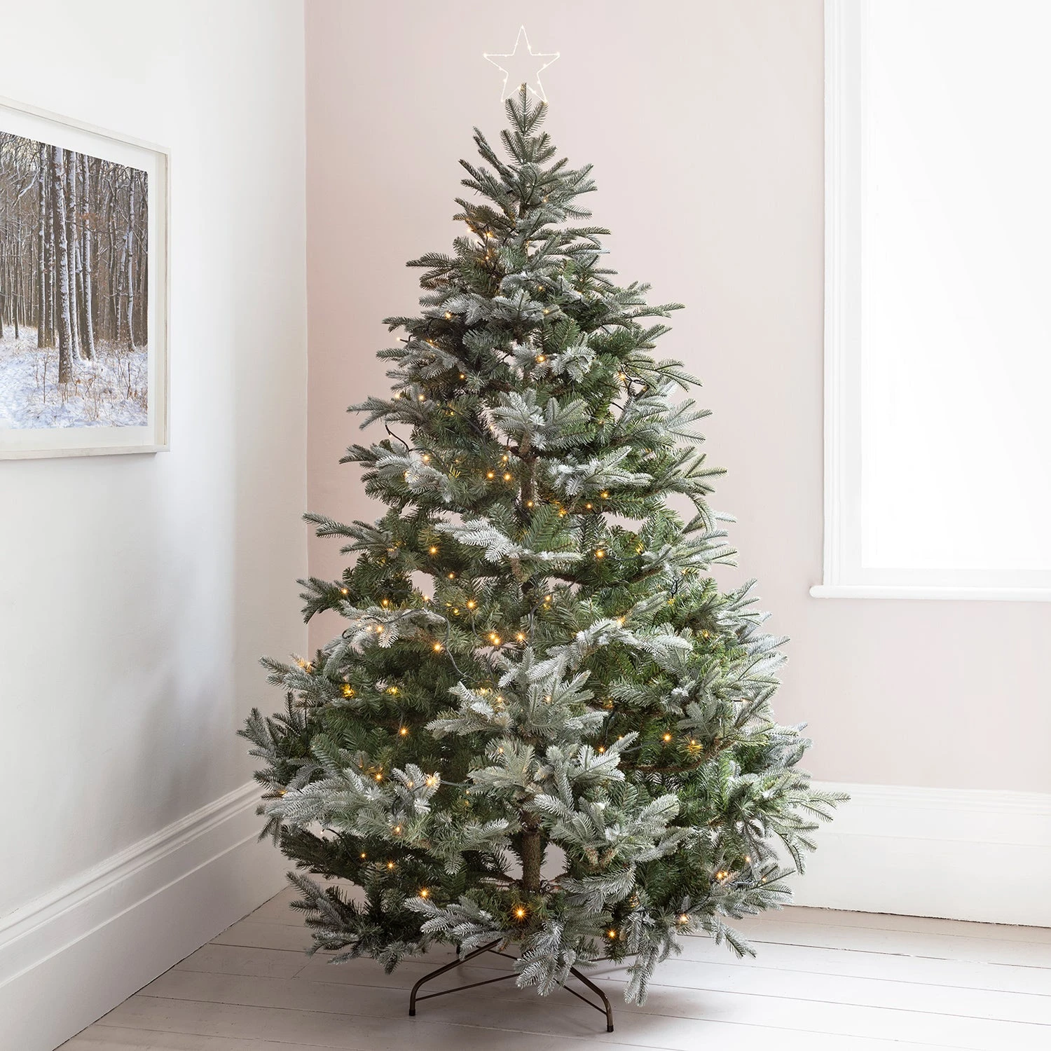 Cimier Sapin De Noël Étoile Avec Micro LED Blanc Chaud 2 Cimier Sapin De Noël Étoile Avec Micro LED Blanc Chaud – Image 2