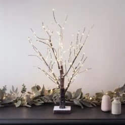 Arbre Lumineux Saupoudré De Neige Avec 108 Micro LED Blanc Chaud 5 Arbre Lumineux Saupoudré De Neige Avec 108 Micro LED Blanc Chaud -Noel Deco Magasin LL17033 Arbre Lumineux Miniature de Noel Close P1