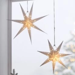 3 Étoiles De Noël En Papier à Micro LED 9 3 Étoiles De Noël En Papier à Micro LED -Noel Deco Magasin LL22055 etoiles de noel en papier a micro led