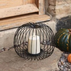 Citrouille Décorative En Fil De Fer Et Bougie TruGlow®