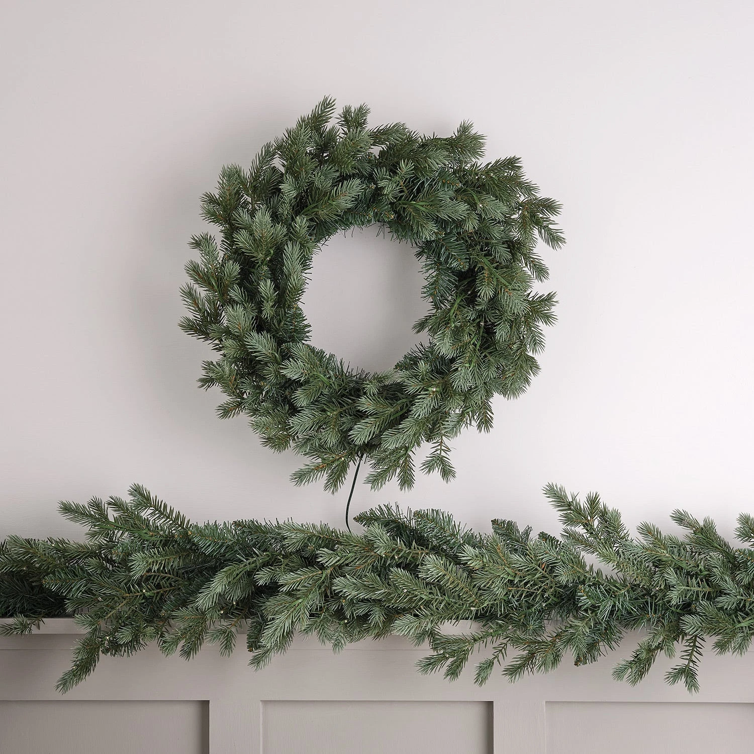 Couronne De Noël Pré-éclairée De 50 Cm à LED Bicolores 15 Couronne De Noël Pré-éclairée De 50 Cm à LED Bicolores – Image 15