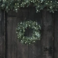 Couronne De Noël Pré-éclairée De 50 Cm à LED Bicolores 26 Couronne De Noël Pré-éclairée De 50 Cm à LED Bicolores -Noel Deco Magasin LL24044 couronne de noel pre eclairee de 50 cm a led bicolores 5